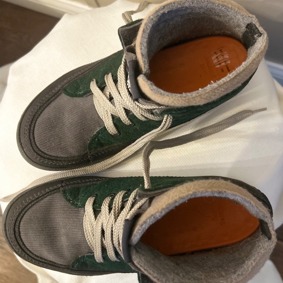 Sorel Men’s Boots Green Gray in a mix of Suede, Corduroy & Leather Waterproof 9 - Picture 8 of 11